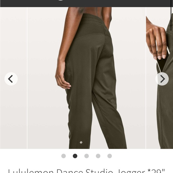 Lululemon Dance Studio Jogger 29" Dark Olive Size 2 - Picture 2 of 7